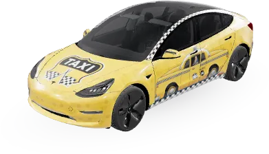 Taxi – Tesla Model 3 Wrap
