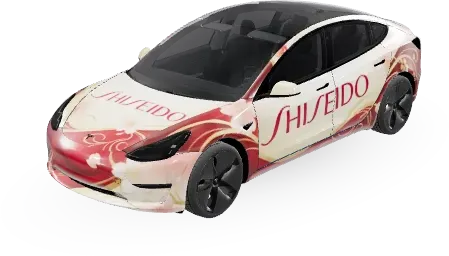 시세이도 (Shiseido) – 테슬라 Model 3 랩핑