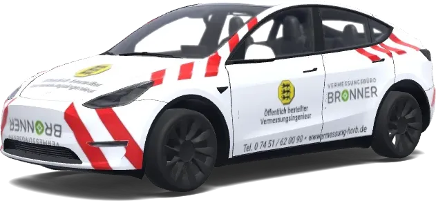 Habillage à rayures rouges – covering Tesla Model Y