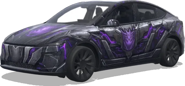 Decepticons Transformers – covering Tesla Model Y