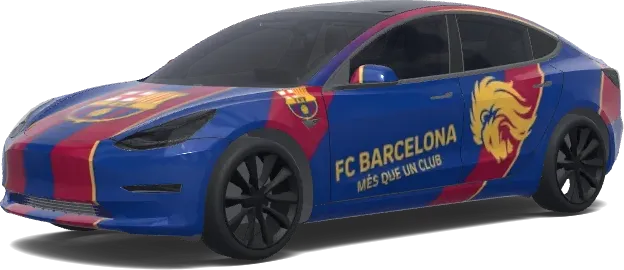 FC 바르셀로나 (Fc barcelona) – 테슬라 Model 3 랩핑