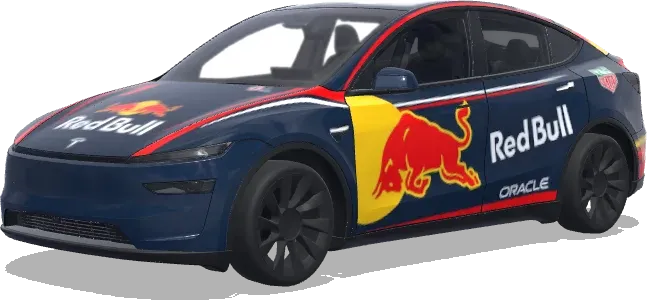 F1 Red Bull 2025 (f1 machine redbull 2025) – wrap para Tesla Model Y