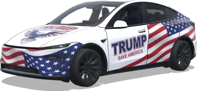 Trump – Tesla Model Y wrap