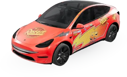 Rennschwein Rudi (McQueen) – Tesla Model Y Wrap