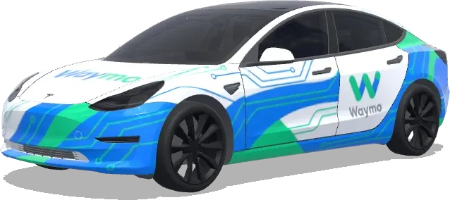 Waymo – Tesla Model 3 wrap