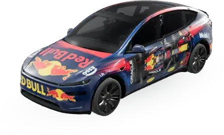 Red Bull F1 – оклейка Tesla Model Y L