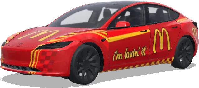 McDonald's – Tesla Model 3 wrap