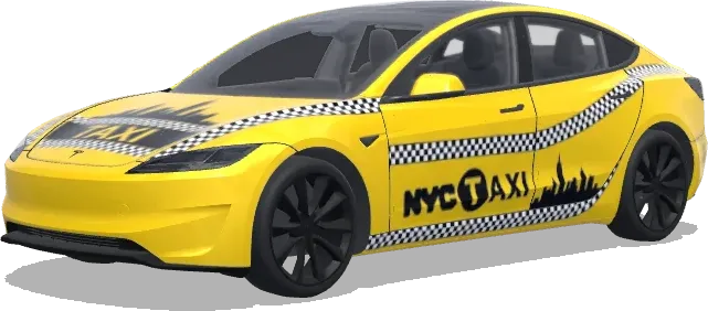 纽约天际线出租车 – 特斯拉 Model 3 涂装