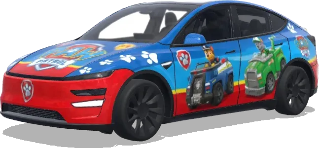 paw patrol – Tesla Model Y wrap