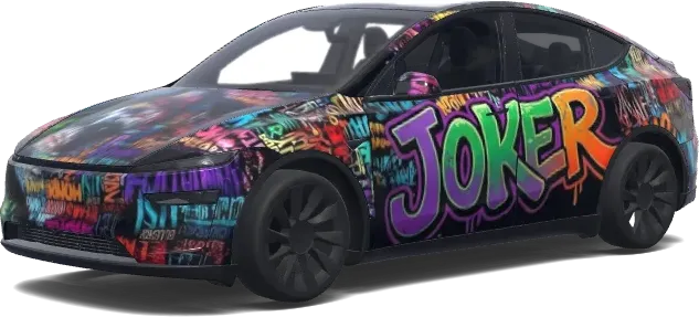 Joker Mix – Tesla Model Y Wrap