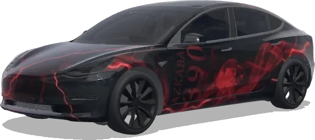 Sirius Black Matte – Tesla Model 3 wrap
