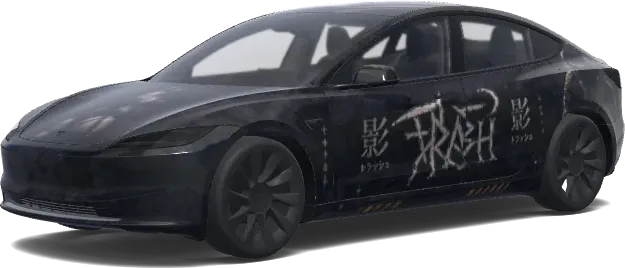 Hommage au samouraï – covering Tesla Model 3