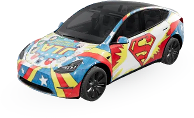 Justice League (Superman Batman Justice League) – Tesla Model Y Wrap