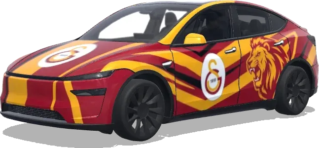 Galatasaray Wrap – Tesla Model Y wrap