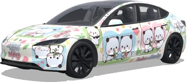 Bubu und Dudu (Bubu and dudu) – Tesla Model 3 Wrap