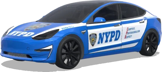 纽约警局警车(create a NYPD Police Vehicle the exactly same one) – 特斯拉 Model 3 涂装