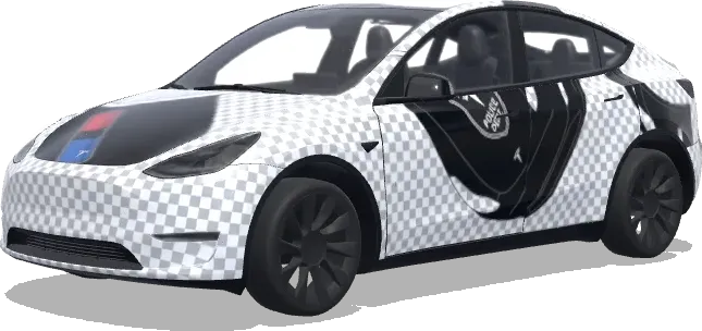 Polizei mit Gogo Dani – Tesla Model Y Wrap