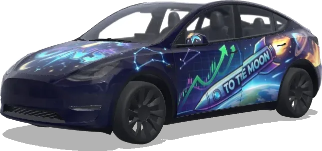 $NIO TO THE MOON – Tesla Model Y wrap