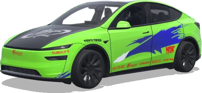 Mitsubishi Eclipse Fast & Furious – Tesla Model Y Wrap