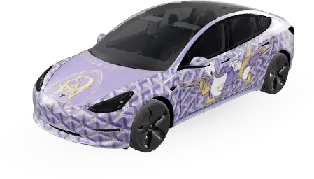 ゴヤール ママダック (Goyard MamaDvck) – テスラ Model 3 ラッピング