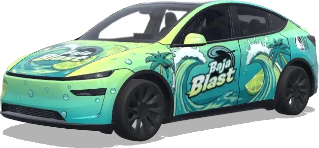 Baja Blast (Baja blast, size must be under 1MB) – Tesla Model Y Wrap