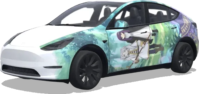 Frieren Bilder (Frieren images) – Tesla Model Y Wrap