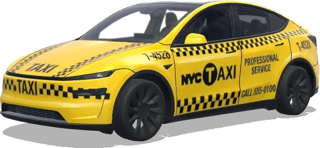 NYC Professional Tesla Taxi – Tesla Model Y wrap