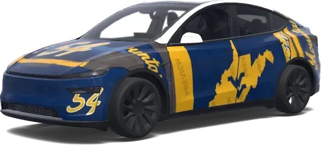 西弗吉尼亚大学登山者特斯拉车身贴膜 – 特斯拉 Model Y 涂装