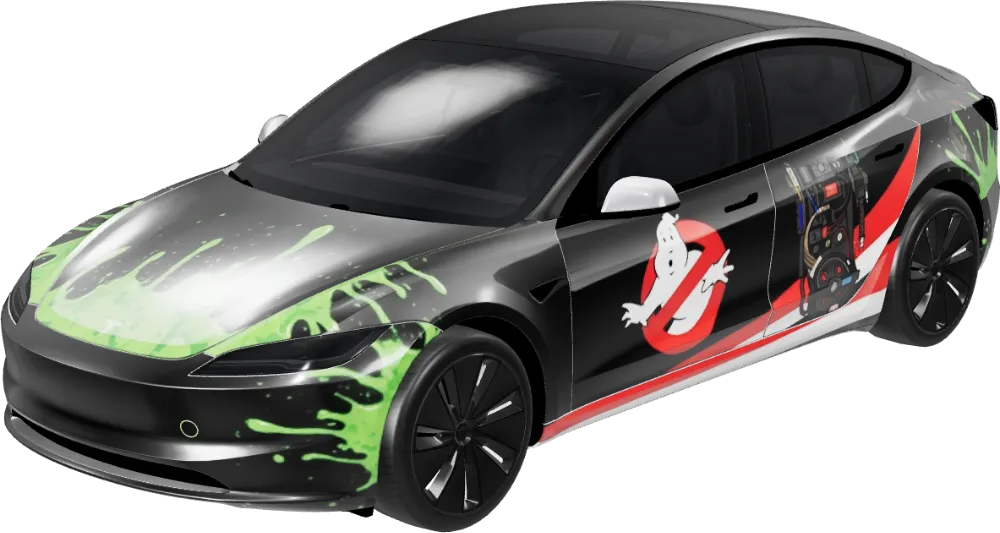 고스트버스터즈 모델 3 하일랜드 기본형 (Ghostbusters - Model 3 Highland Base) – 테슬라 Model 3 랩핑