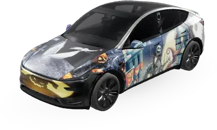 ナイトメア・ビフォア・クリスマス2 (Nightmare before Christmas 2) – テスラ Model Y ラッピング