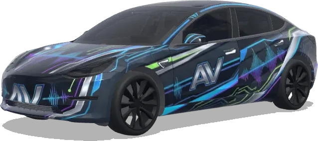 av – Tesla Model 3 wrap