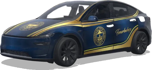 Fenerbahçe Blau-Gold – Tesla Model Y Wrap
