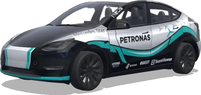 메르세데스 F1 (F1 auto Mercedes) – 테슬라 Model Y 랩핑