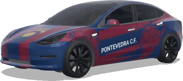 Pontevedra CF (Pontevedra C.F.) – Tesla Model 3 Wrap