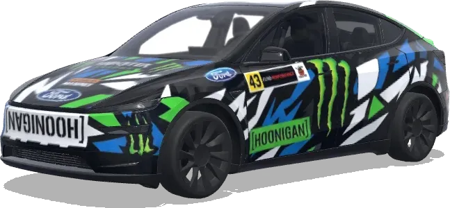ken block – Tesla Model Y wrap