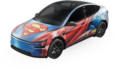 スーパーマン (Super Man) – テスラ Model Y ラッピング