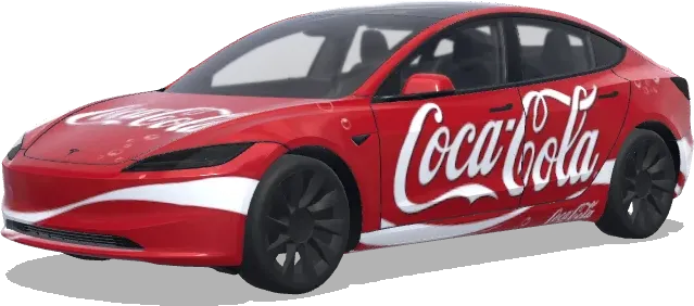 Coca cola – Tesla Model 3 wrap
