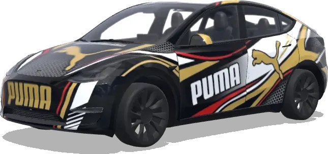 Puma Brand Logo (puma бренд спортивний і логотип.) – Tesla Model Y wrap