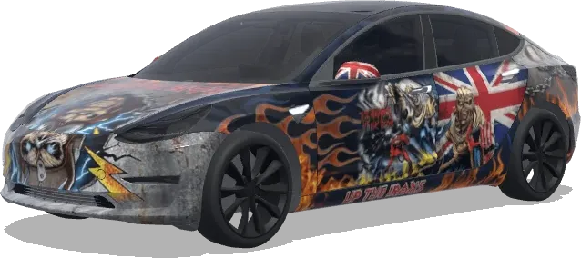 Iron Maiden – Tesla Model 3 wrap