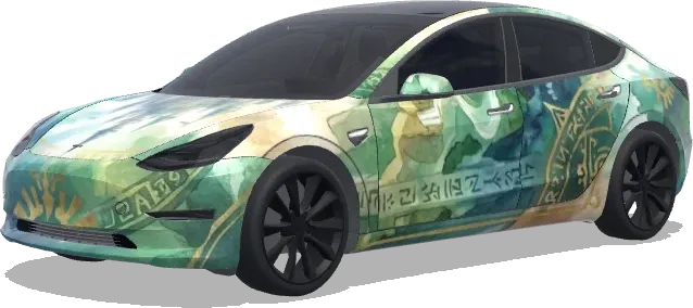 Link and Princess – Tesla Model 3 wrap