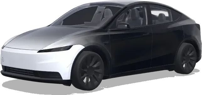 Schwarz mit Weiß – Tesla Model Y Wrap