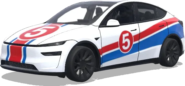 マッハ5 (the mach 5) – テスラ Model Y ラッピング