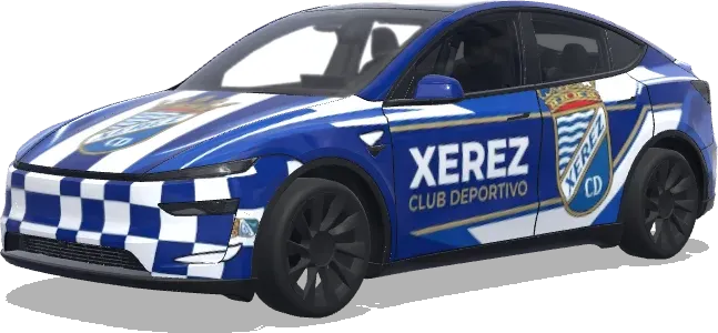 Escudo Xerez CD – wrap para Tesla Model Y