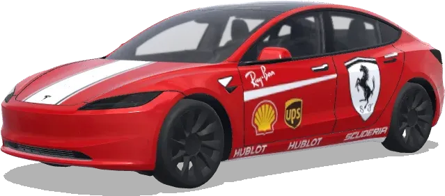 法拉利(Ferrari) – 特斯拉 Model 3 塗裝