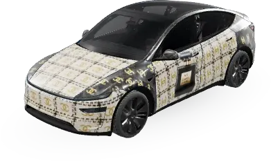 Chanel – wrap para Tesla Model Y