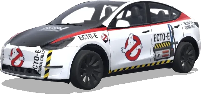 Ecto-E Ghostbusters – Tesla Model Y wrap