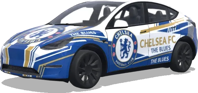 Chelsea FC Wrap – Tesla Model Y wrap