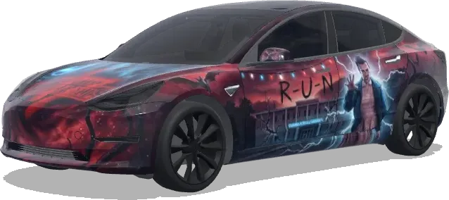 Stranger Things Custom (stranger things custom) – Tesla Model 3 Wrap