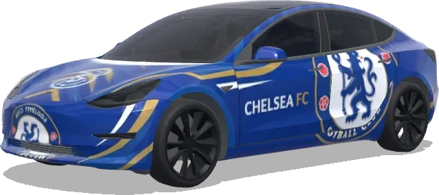 Chelsea football club – Tesla Model 3 wrap