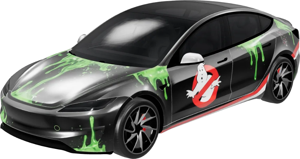 고스트버스터즈 모델 3 하일랜드 퍼포먼스 (Ghostbusters - Model 3 Highland Performance) – 테슬라 Model 3 랩핑
